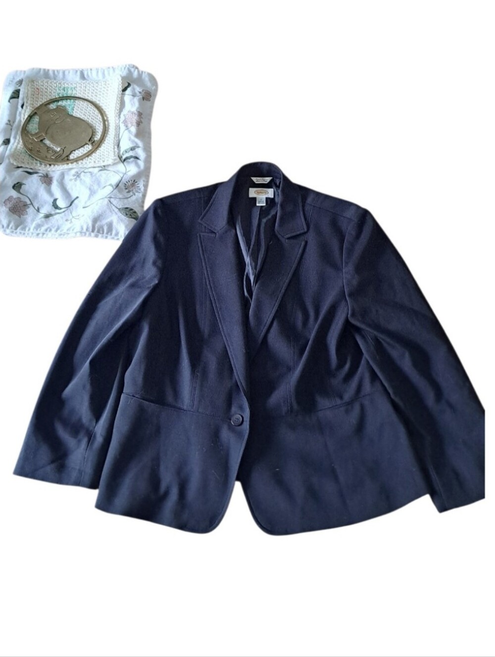 Vintage Talbots Black Blazer With Stretch Fabric